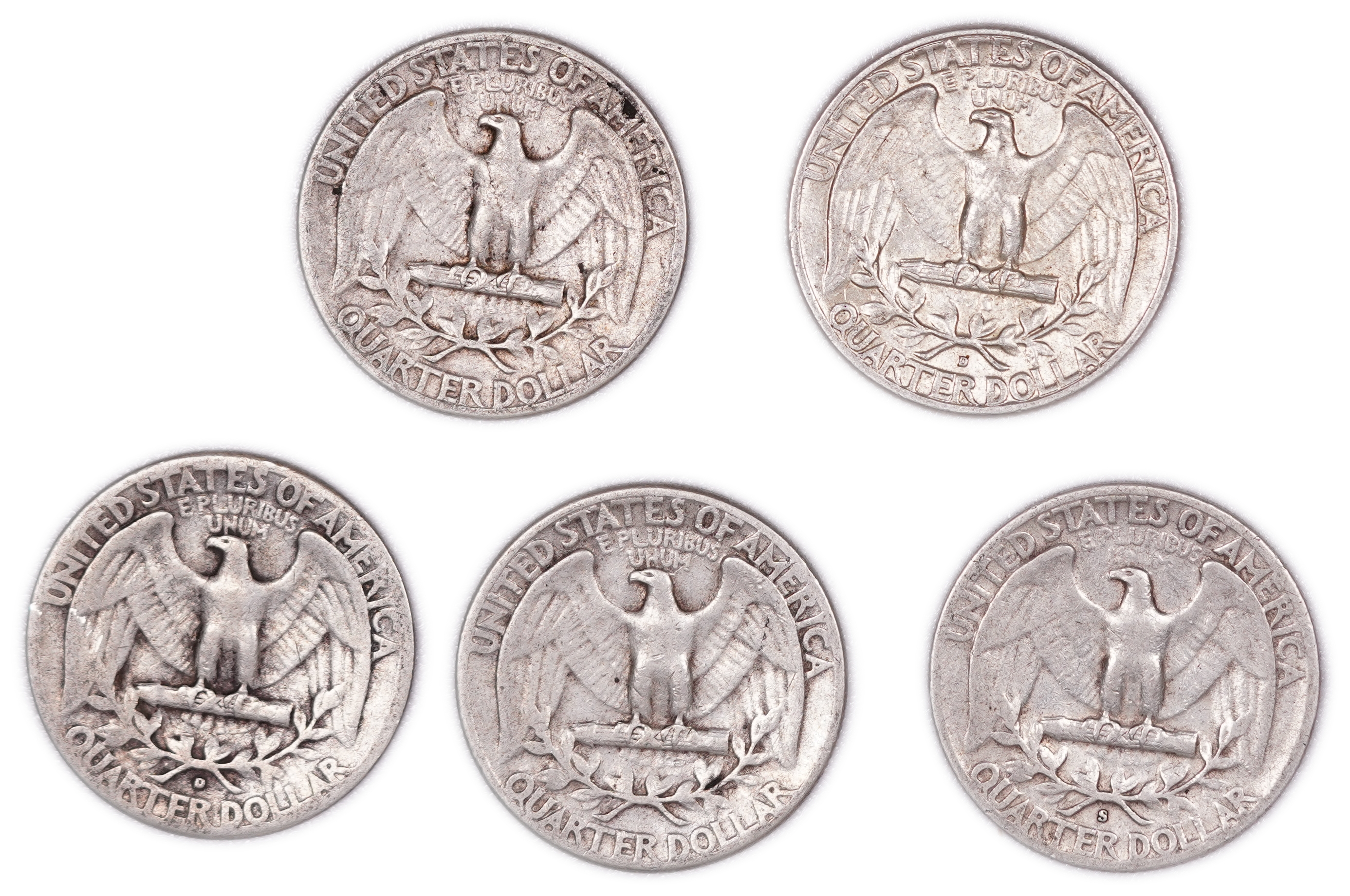 United States - Group of 17 Washington Quarter Dollar Coins - .900 Silver - Total Weight 105.0 g (94.50 g Net ... - 1 3