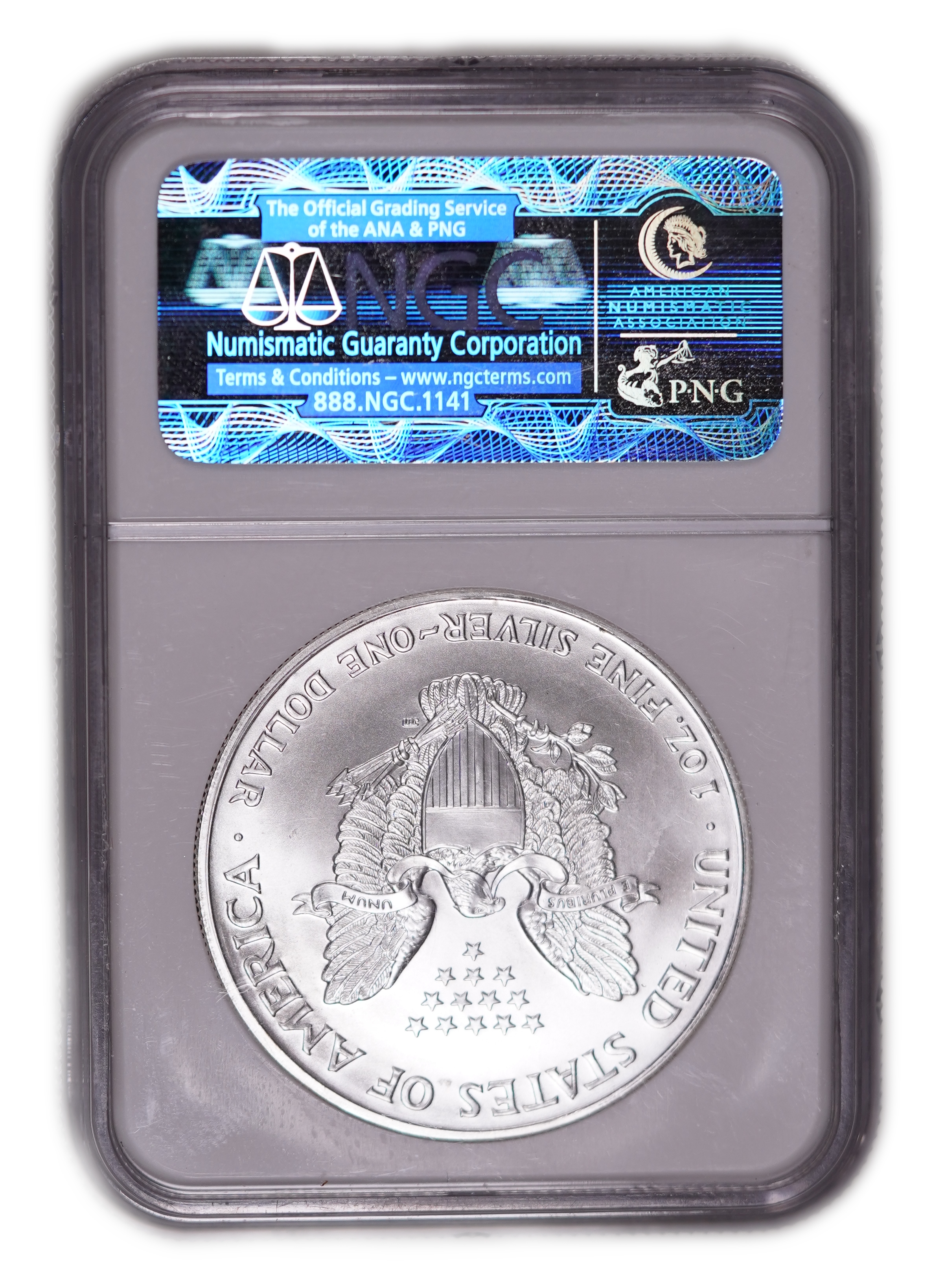 United States - 2002 $1 Silver Eagle - American Silver Eagle - .999 Silver, 31.103 g - 1 Troy Ounce - NGC MS69 - ... - 1 1