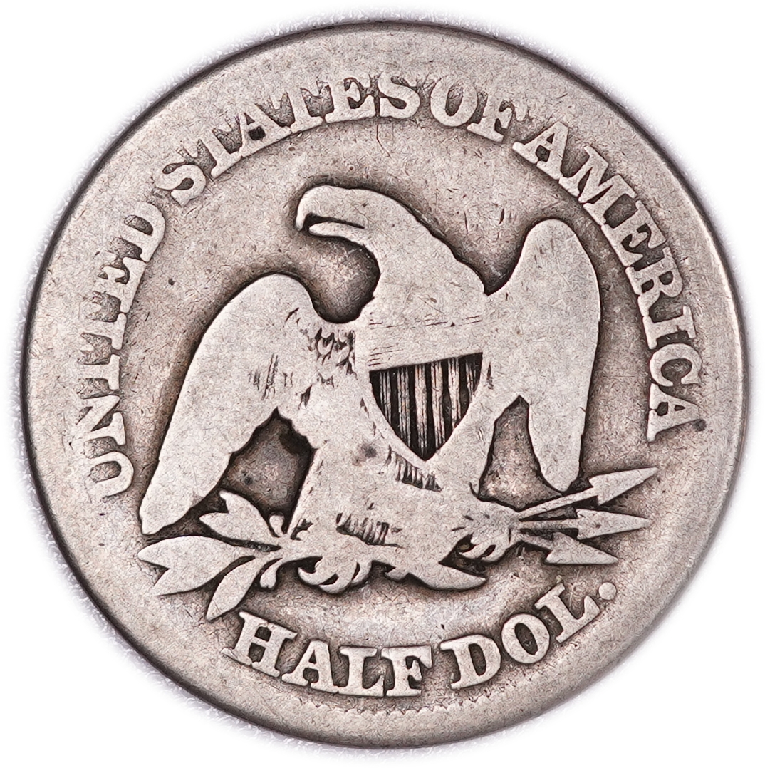 United States - 1854 Half Dollar - Seated Liberty - Arrows at Date - .900 Silver - Weight 11.5 g (10.35 g Net ... - 1 1