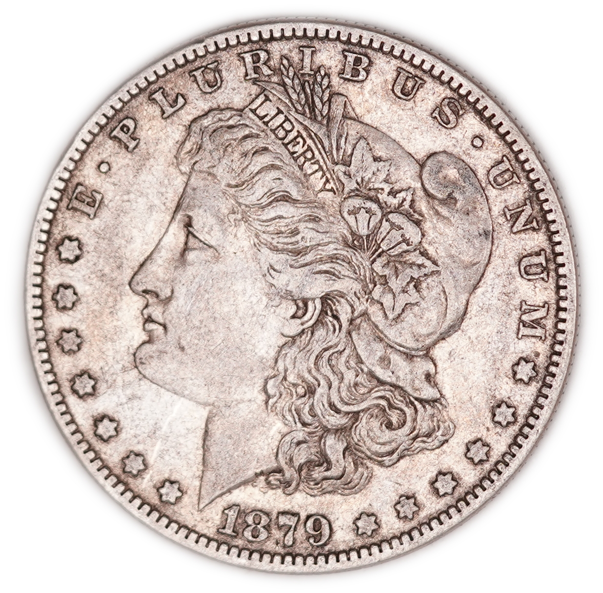 United States - 1879-O Morgan $1 - New Orleans Mint - .900 Silver, 26.54 g Gross Weight (23.89 g Net Silver, 0.7680 ... - 1 0
