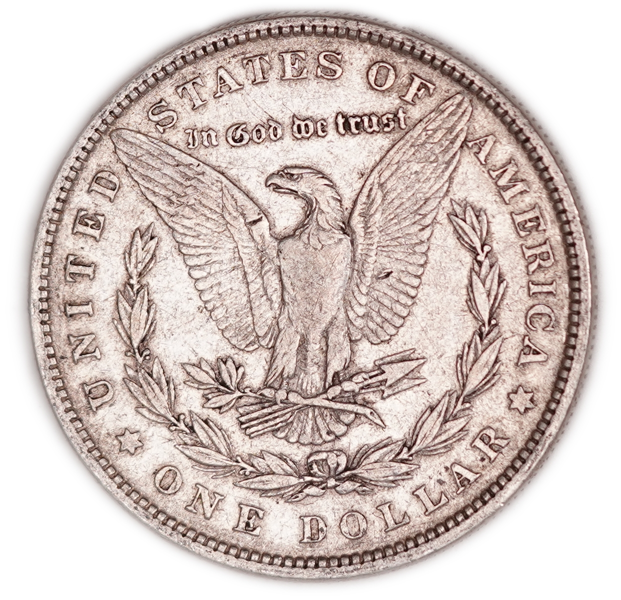 United States - 1879 Morgan $1 - .900 Silver, 26.62 g Gross Weight (23.96 g Net Silver, 0.7703 Troy Ounce) - F-XF - ... - 1 1