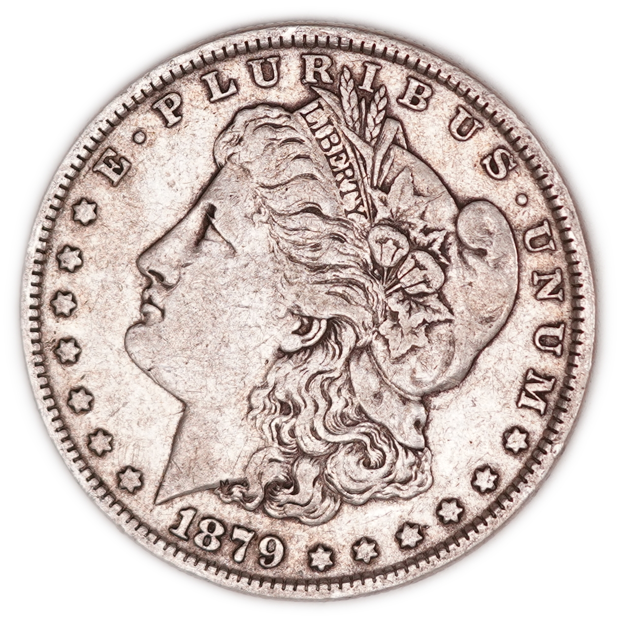 United States - 1879 Morgan $1 - .900 Silver, 26.49 g Gross Weight (23.84 g Net Silver, 0.7665 Troy Ounce) - F-XF - ... - 1 0