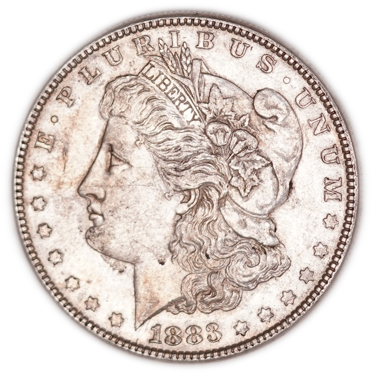 United States - 1883 Morgan $1 - .900 Silver, 26.74 g Gross Weight (24.07 g Net Silver, 0.7738 Troy Ounce) - F-XF - ... - 1 0