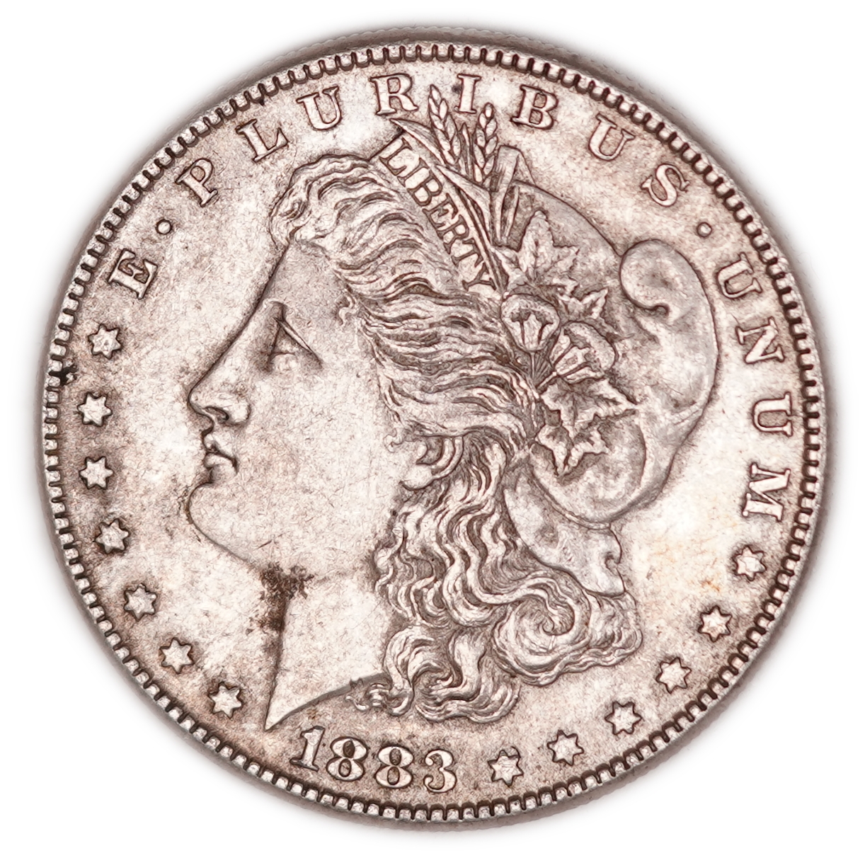 United States - 1883 Morgan $1 - .900 Silver, 26.60 g Gross Weight (23.94 g Net Silver, 0.7697 Troy Ounce) - F-XF - ...